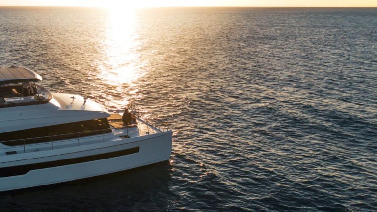 Catamaran cruising the Gold Coast