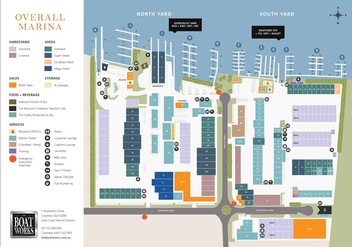 Overall Site Map 010626 TBW | Marina + Boatyard Maps | The Boat Works