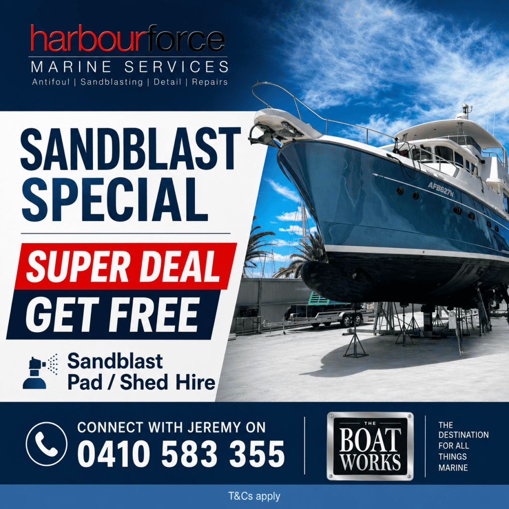 HARBOURFORCE 2026 Sandblast Special at The Boat Works | Sandblast Now - experience the Performance | The Boat Works