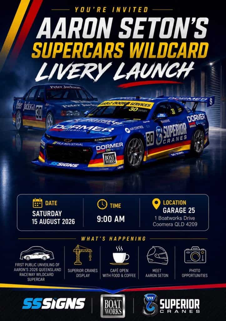 Sat 15 LIVERY LAUNCH | Supercars Dock | The Boat Works